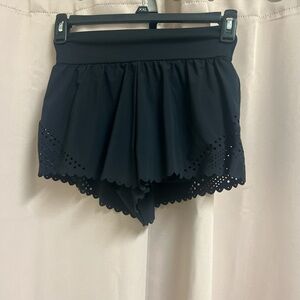 Black Aerie Eyelet Shorts
